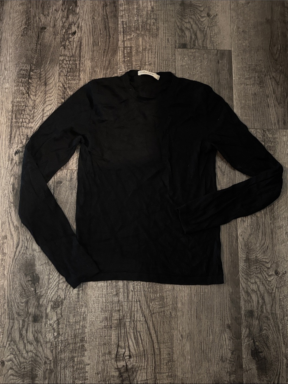 Calvin Klein Cashmere Sweater - Black - Size Small